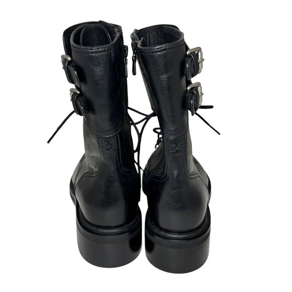 RAG & BONE RB Leather Buckle-Cuff Moto Boots Size 39, 9 NEW $675 - Picture 5 of 6